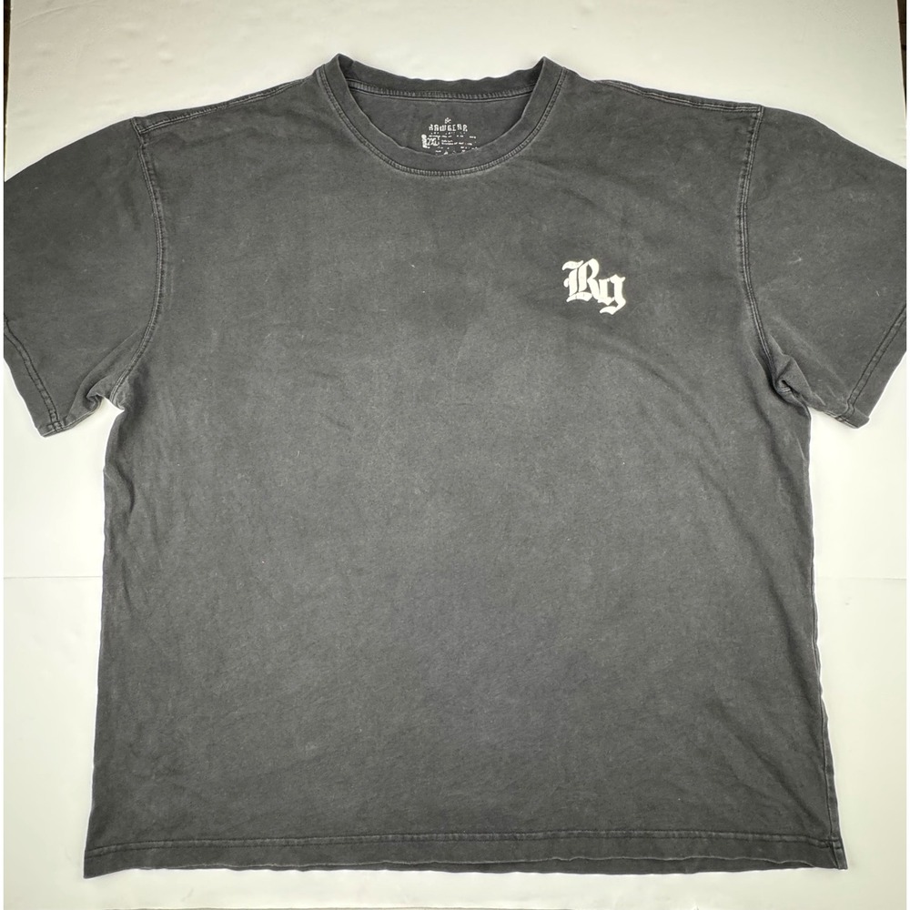 Rawgear Graphic Tee 2XL Cotton Streetwear Savage Your Mind Skull Washed T-Shirt